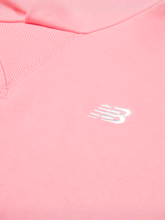 New Balance, Small Logo Hoodie, Pink, Image 3 of 4