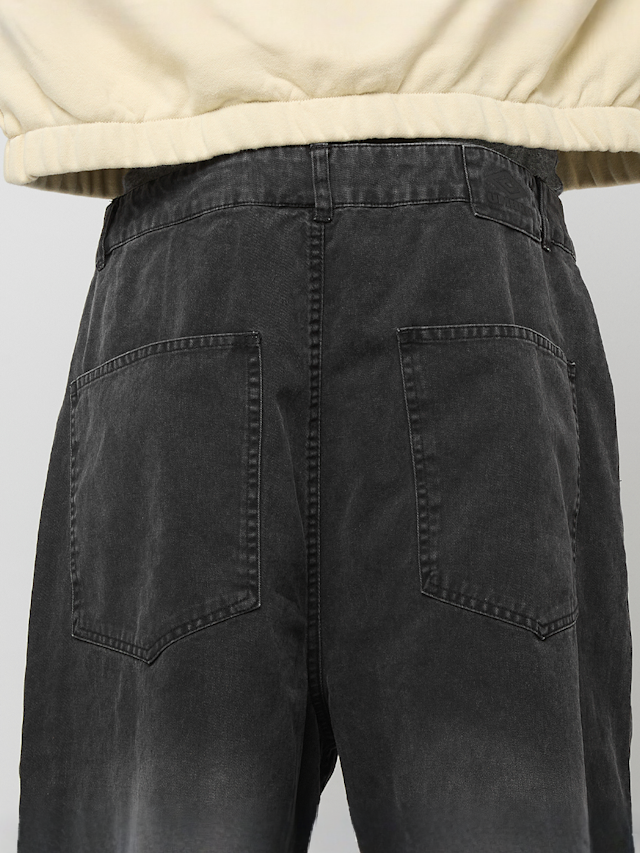Umbro, Washed Drill Shorts, black, Image 4 of 5