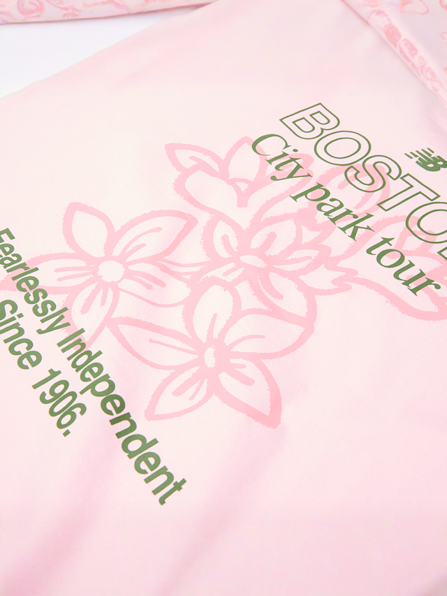 New Balance, Boston Floral Graphic Tee Light Raspberry, Pink, Image 3 of 4