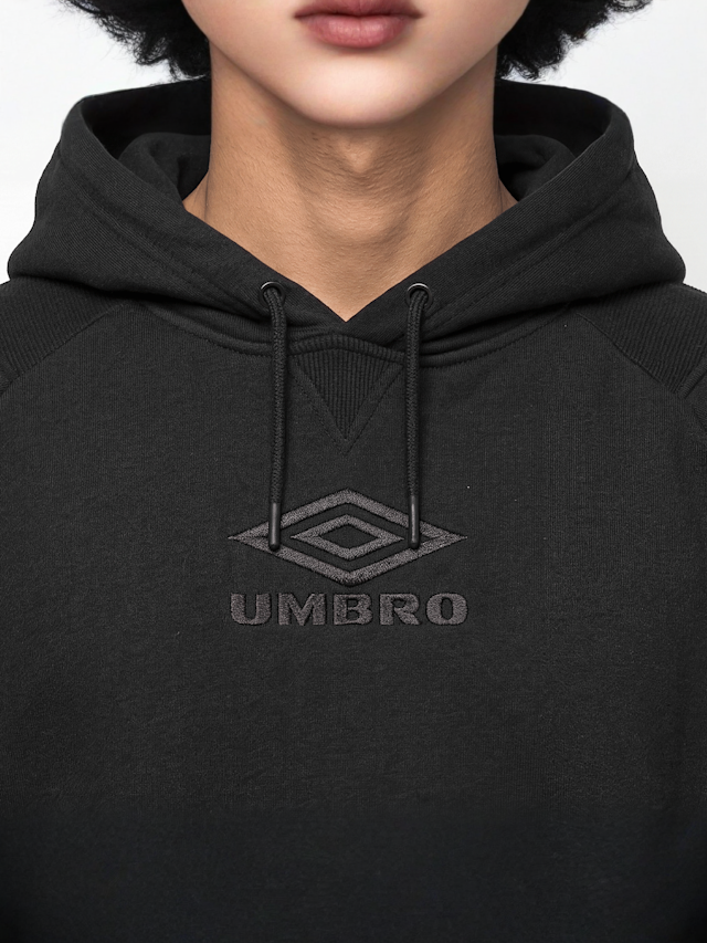 Umbro, ICONIC HOODIE black/chili pepper, black, Image 3 of 4