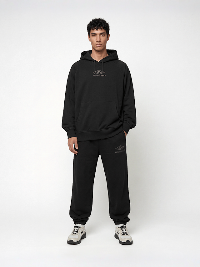 Umbro, ICONIC HOODIE black/chili pepper, black, Image 4 of 4