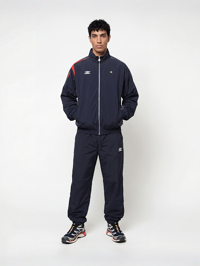 Umbro, RELAXED TRACK JACKET dark navy/white sand/vista blue, blue, Image 5 of 5