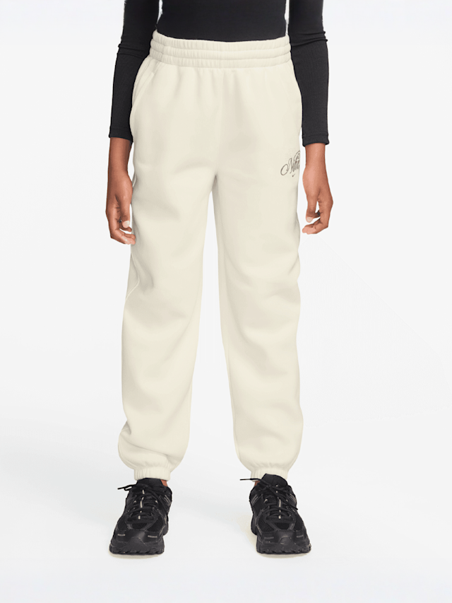 Nike, Sportswear Club Fleece Loose Graphic Pant, beige, Image 1 of 3