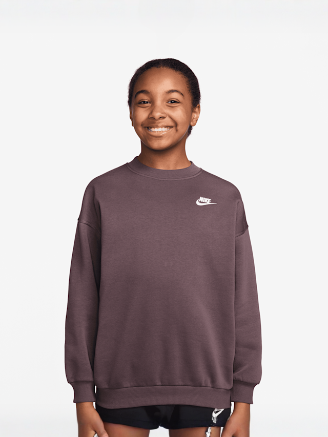 Nike, Sportswear Club Fleece Oversized Sweatshirt, brown, Image 1 of 3