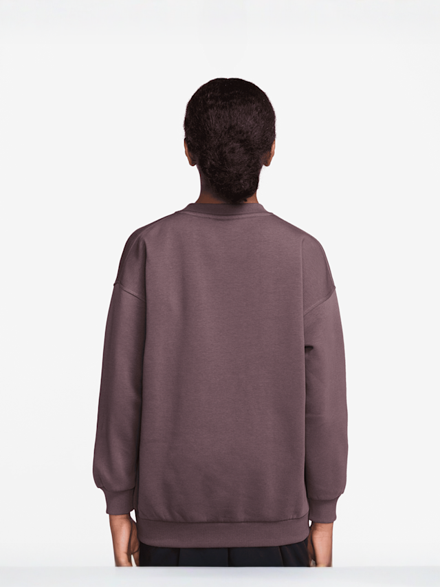 Nike, Sportswear Club Fleece Oversized Sweatshirt, brown, Image 2 of 3