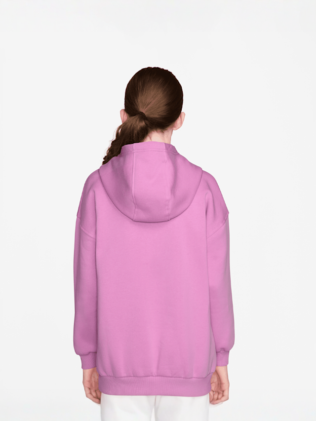 Nike, Sportswear Club Fleece Oversized Pullover Hoodie, light pink, Image 2 of 3