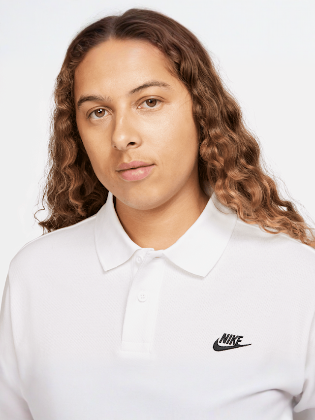 Nike, Club Polo Pique Shortsleeve, white, Image 3 of 5