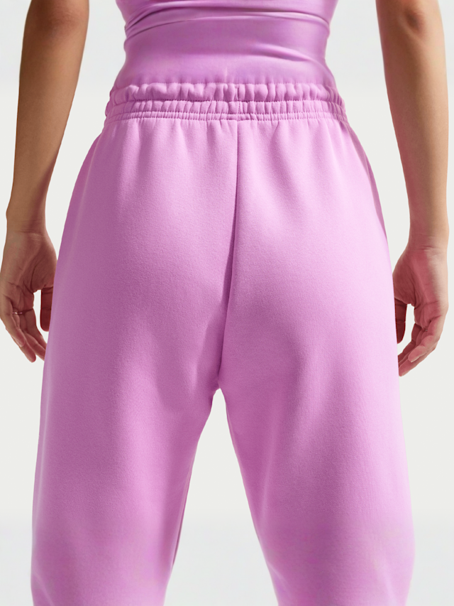 Nike, Sportswear Phoenix Fleece High-Waisted Oversized Sweatpants, Pink, Image 4 of 5