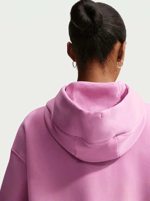 Nike, Sportswear Phoenix Fleece Oversized Hoodie, Pink, Image 4 of 5