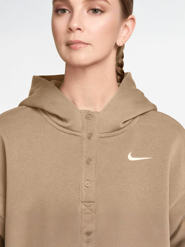 Nike, Sportswear Phoenix Fleece Oversized Crop Hoodie, beige, Image 3 of 3