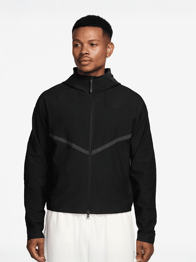 Nike, Tech Knit Windrunner Full Zip Jacket, black, Image 1 of 3