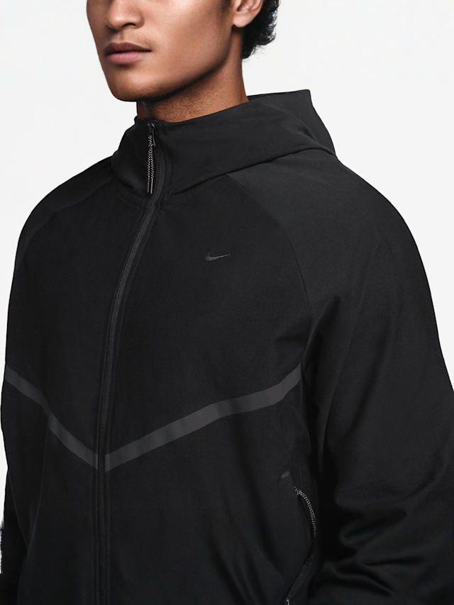 Nike, Tech Knit Windrunner Full Zip Jacket, black, Image 3 of 3