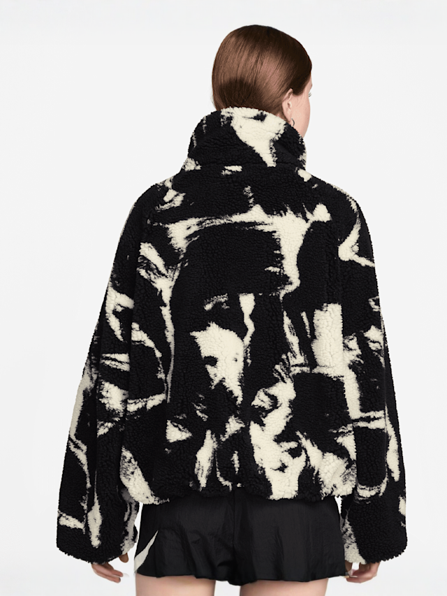 Nike, Sportswear Street All Over Print Sherpa, black, Image 2 of 3