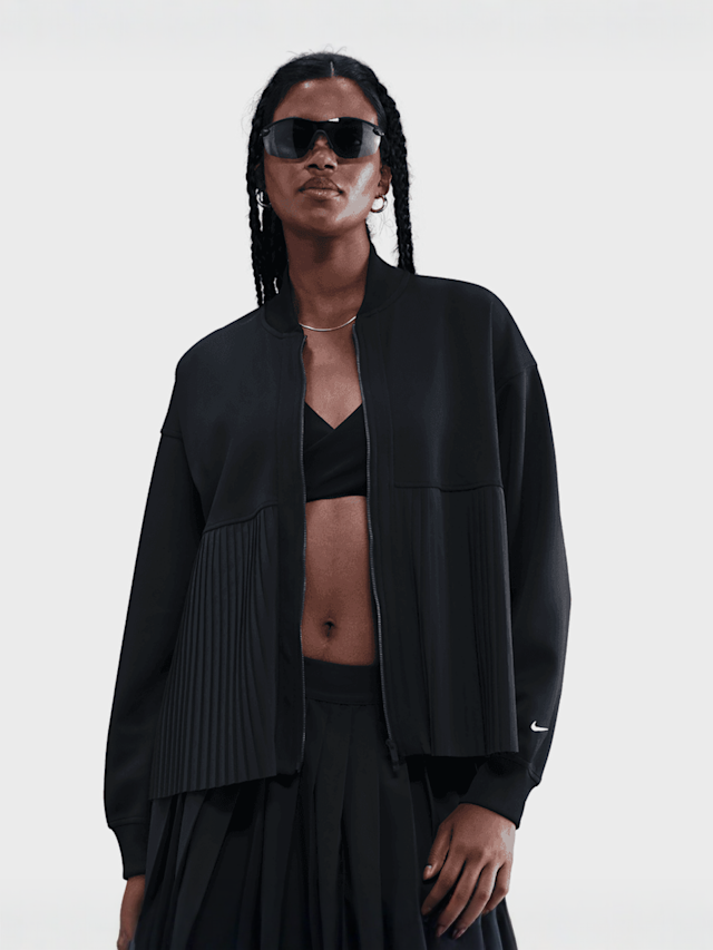 Nike, Sportswear Pleated Jacket, black, Image 1 of 6