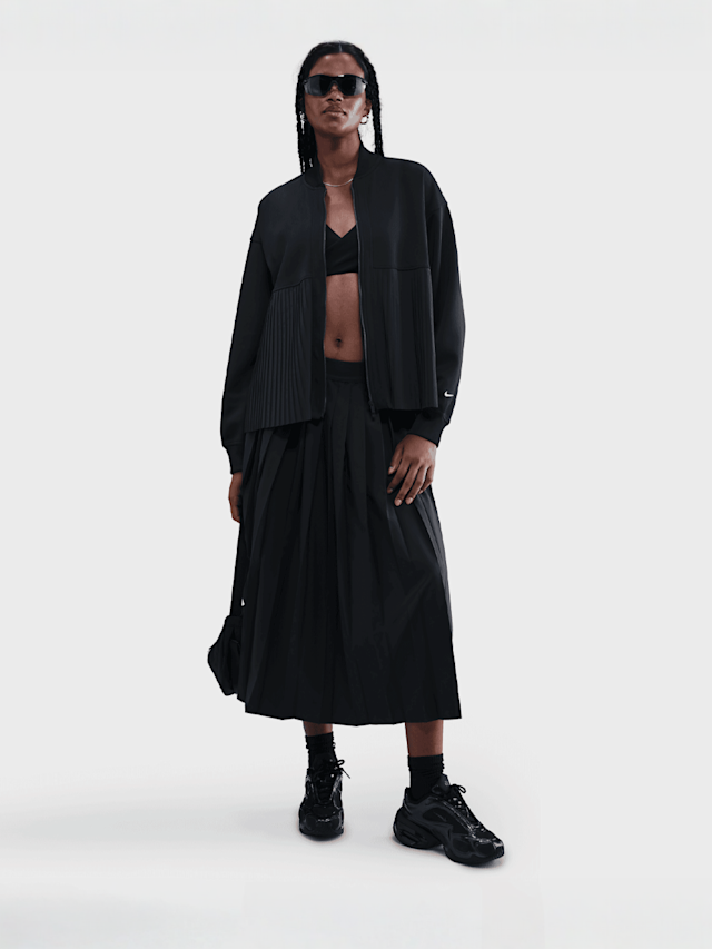 Nike, Sportswear Pleated Jacket, black, Image 6 of 6