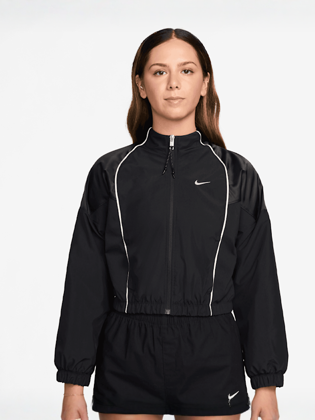 Nike, Sportswear Shrunken Track Jacket, zwart, Afbeelding 1 van 3