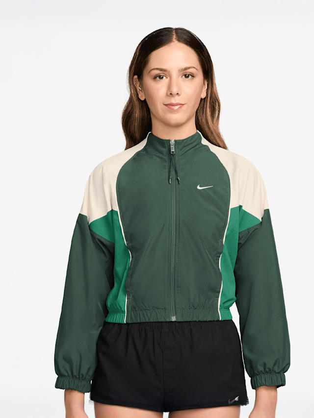 Nike, Sportswear Shrunken Track Jacket, green, Image 1 of 3