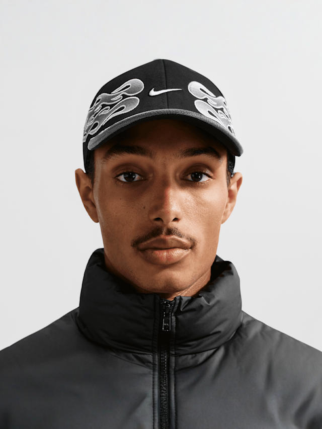 Nike, Club Structured OG Flame Cap, black, Image 4 of 5