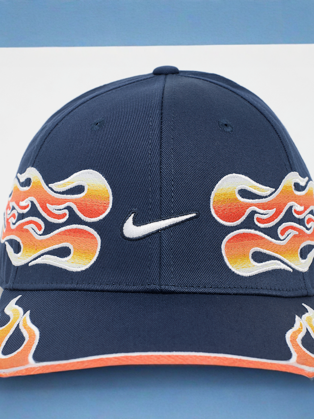 Nike, Club Structured OG Flame Cap, blue, Image 4 of 4