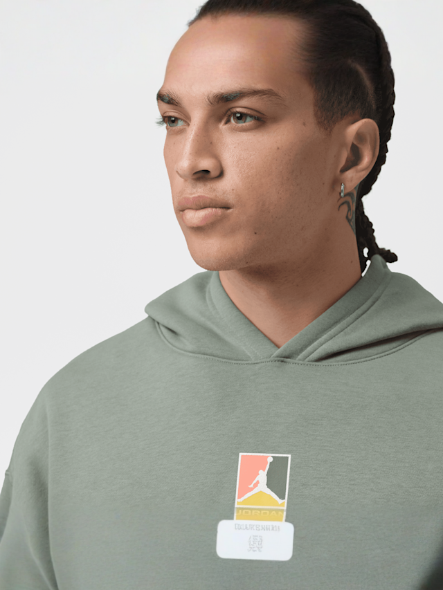 Jordan, Brooklyn Graphic Hooded Pullover, green, Image 3 of 3