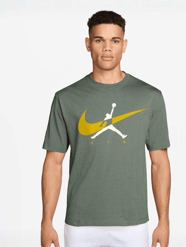 Jordan, Brooklyn Jumpman Graphic Shortsleeve Crew, green, Image 1 of 3