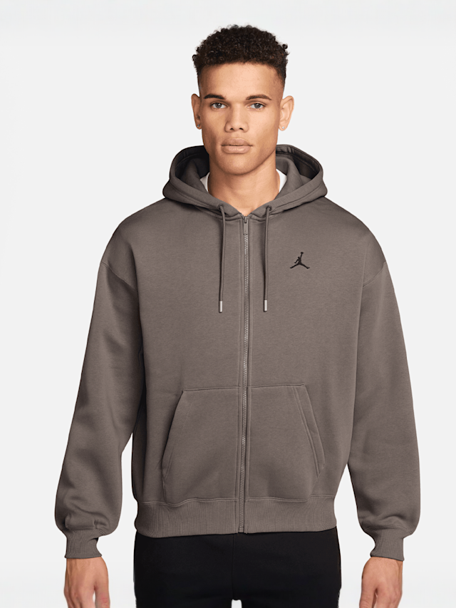 Jordan, Brooklyn Oversized Full Zip Hoodie, grey, Image 1 of 3