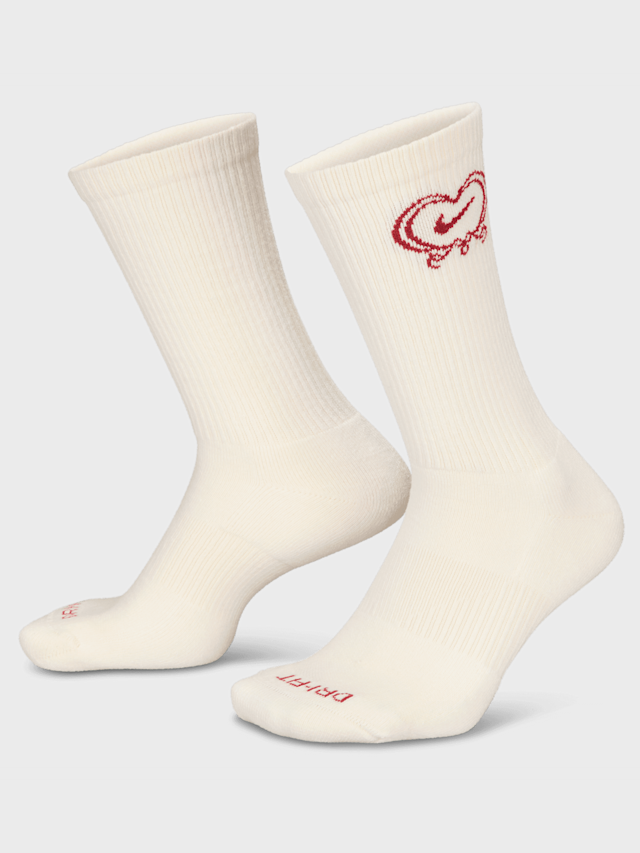 Nike, Everyday Plus Cushioned Crew Socks, beige, Image 1 of 4