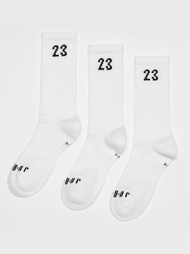 Jordan, 3 PACK - Essential Crew Socks, white, Image 1 of 2