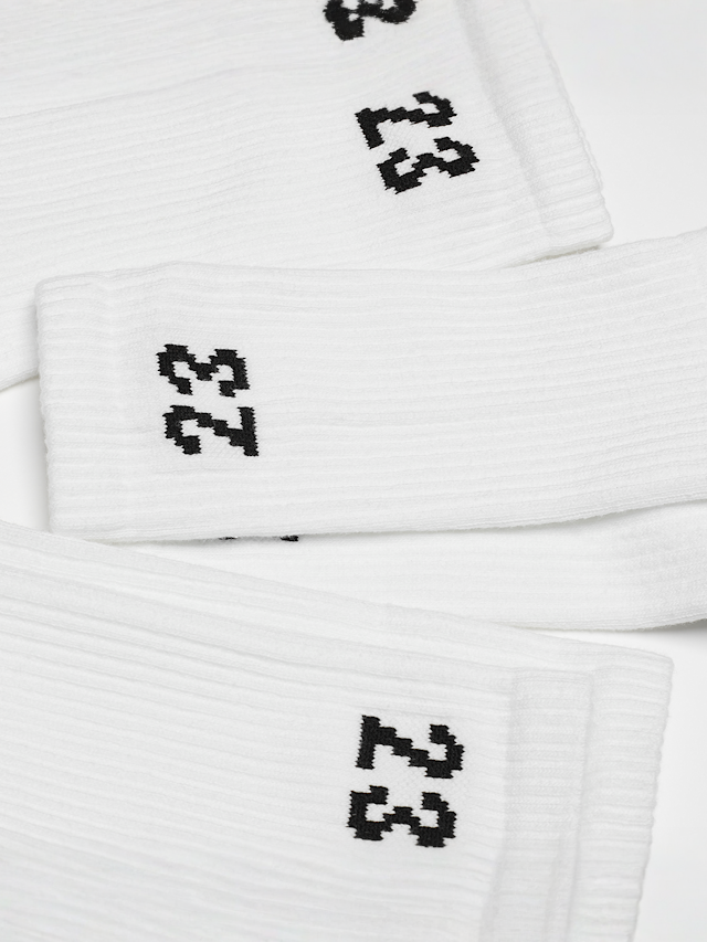 Jordan, 3 PACK - Essential Crew Socks, white, Image 2 of 2