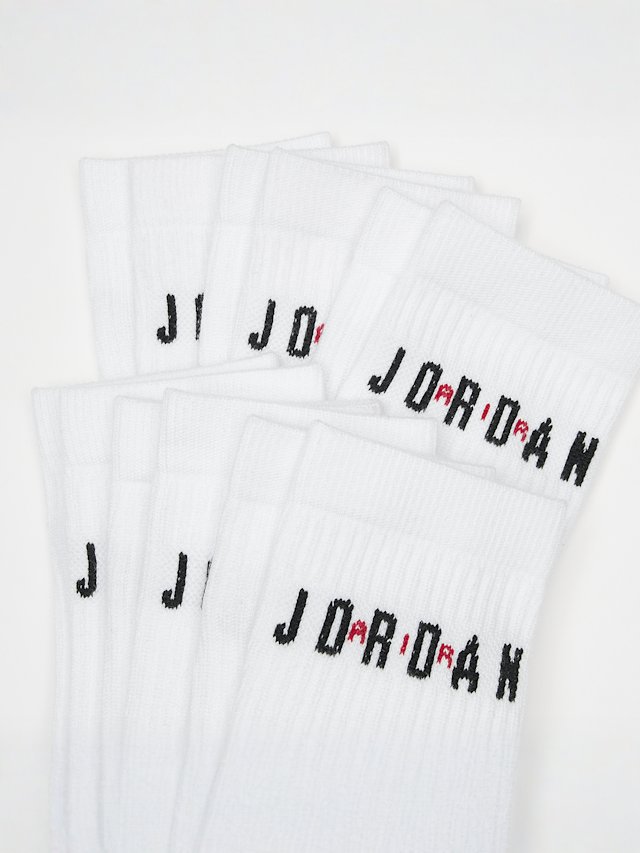 Jordan, 6 PACK - Everyday Crew Socks, white, Image 2 of 2