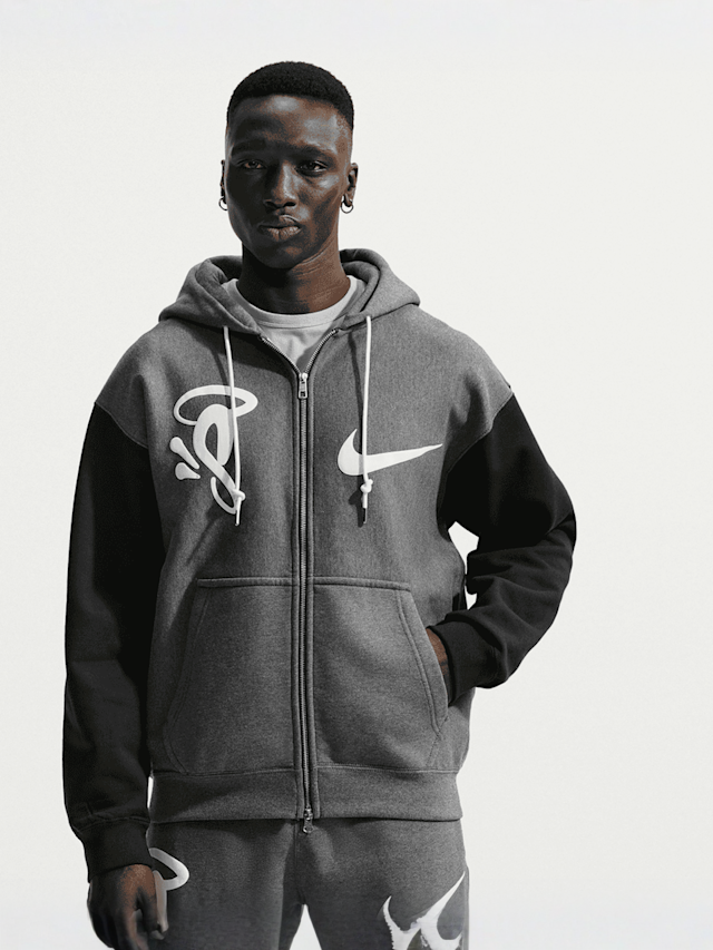 Nike  , Solo Swoosh x Central Cee Fleece Hoodie, grey, Image 1 of 6