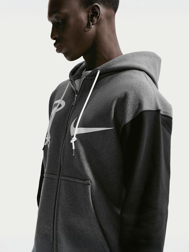 Nike  , Solo Swoosh x Central Cee Fleece Hoodie, grey, Image 5 of 6