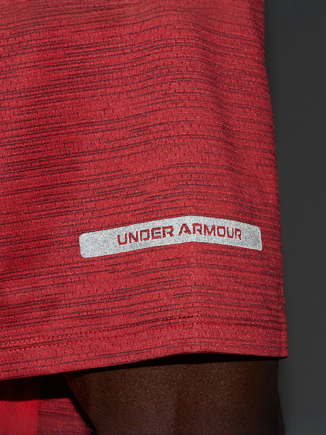 Under Armour, Tech Utility Shortsleeve, rood, Afbeelding 6 van 7