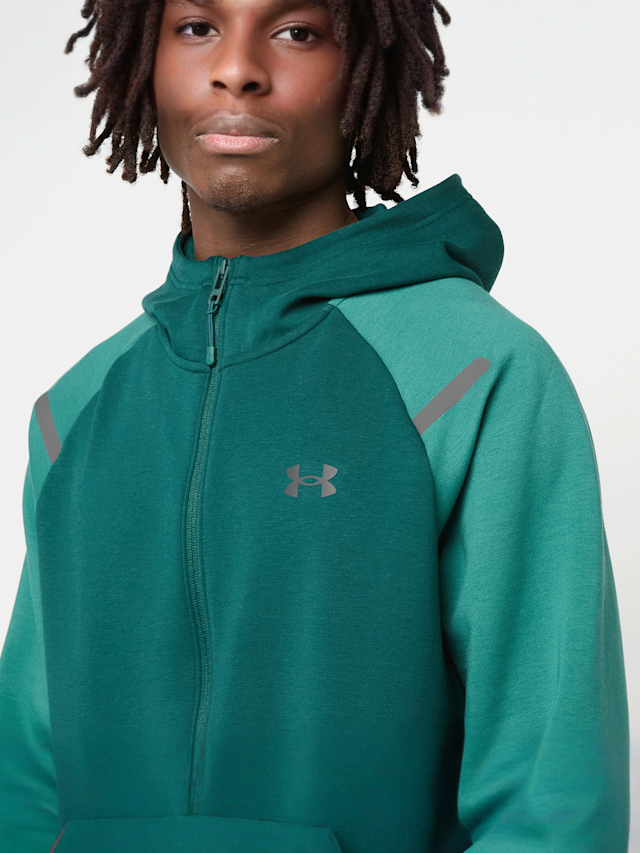 Under Armour, UA UNSTOPPABLE FLC FZ HD EU arden green/rack green/black, Undefined Color, Afbeelding 3 van 4