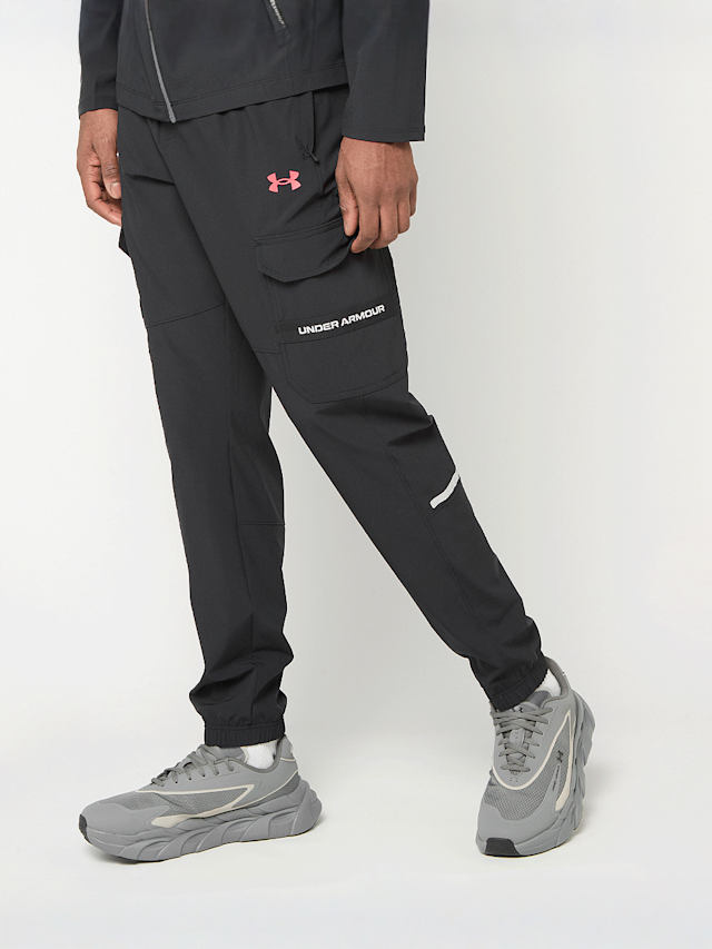 Under Armour, UA Tech Utility Woven Pant black / jasper blue / black, black, Image 1 of 7