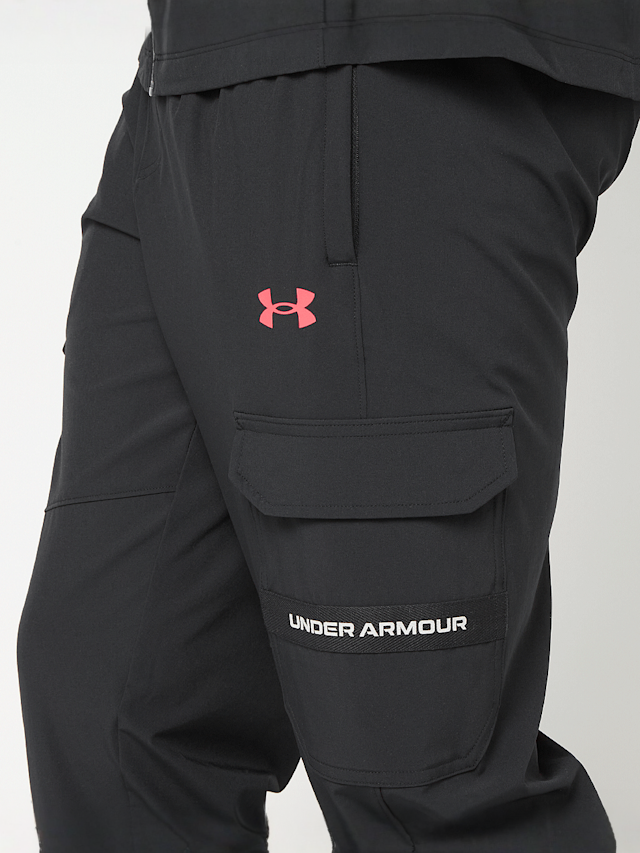 Under Armour, UA Tech Utility Woven Pant black / jasper blue / black, black, Image 3 of 7