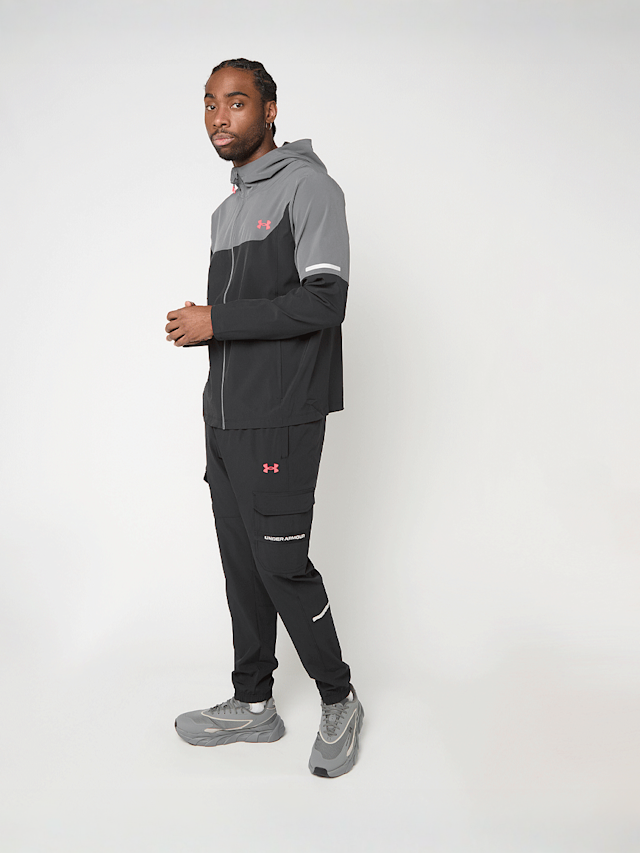 Under Armour, UA Tech Utility Woven Pant black / jasper blue / black, black, Image 5 of 7