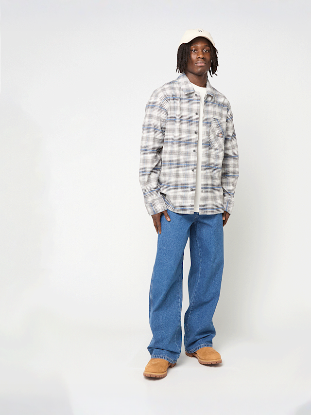Dickies, Forest Check Shirt, grey, Image 4 of 4