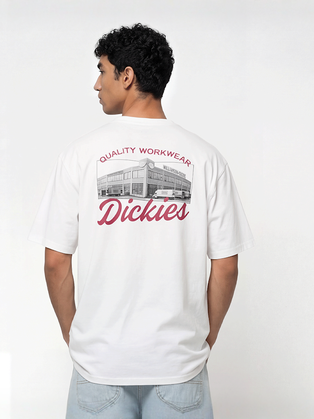 Dickies, Wellsville Shortsleeve Tee, white, Image 1 of 5