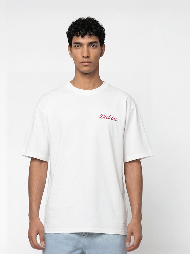 Dickies, Wellsville Shortsleeve Tee, white, Image 2 of 5