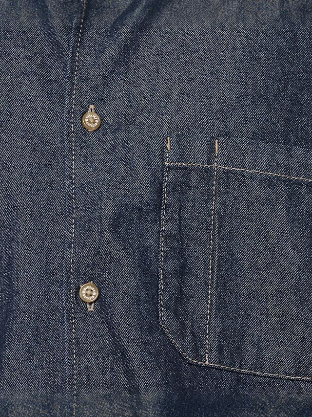 Dickies, Denim Shortsleeve Shirt, blue, Image 4 of 5