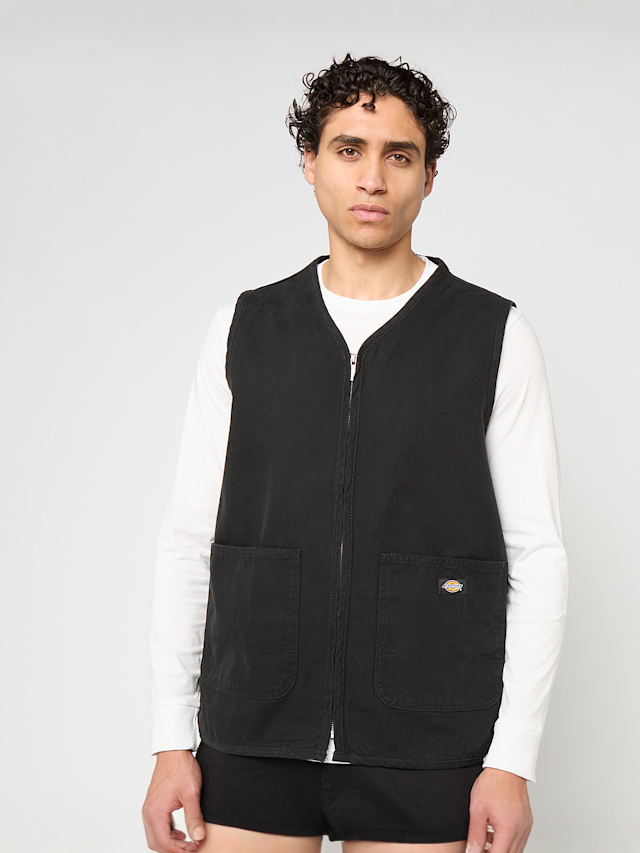 Dickies, Canvas Summer Vest, black, Image 1 of 4