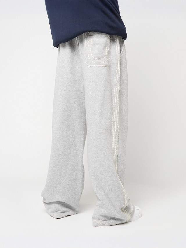 True Religion, Taped Super T Baggy Sweats, grey, Image 2 of 7