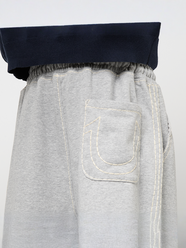 True Religion, Taped Super T Baggy Sweats, grey, Image 4 of 7