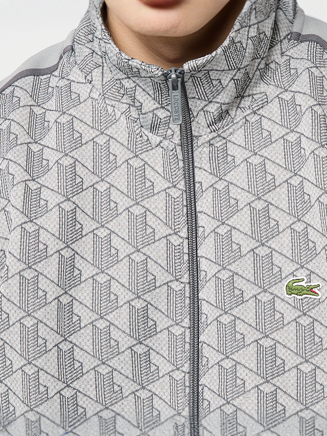 Lacoste, SWEATSHIRT croissant/cookie-port, grey, Image 3 of 6