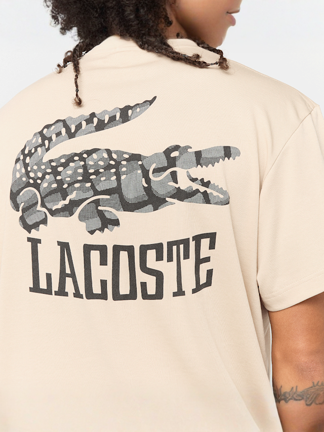 Lacoste, T-Shirt Backprint, beige, Image 3 of 5