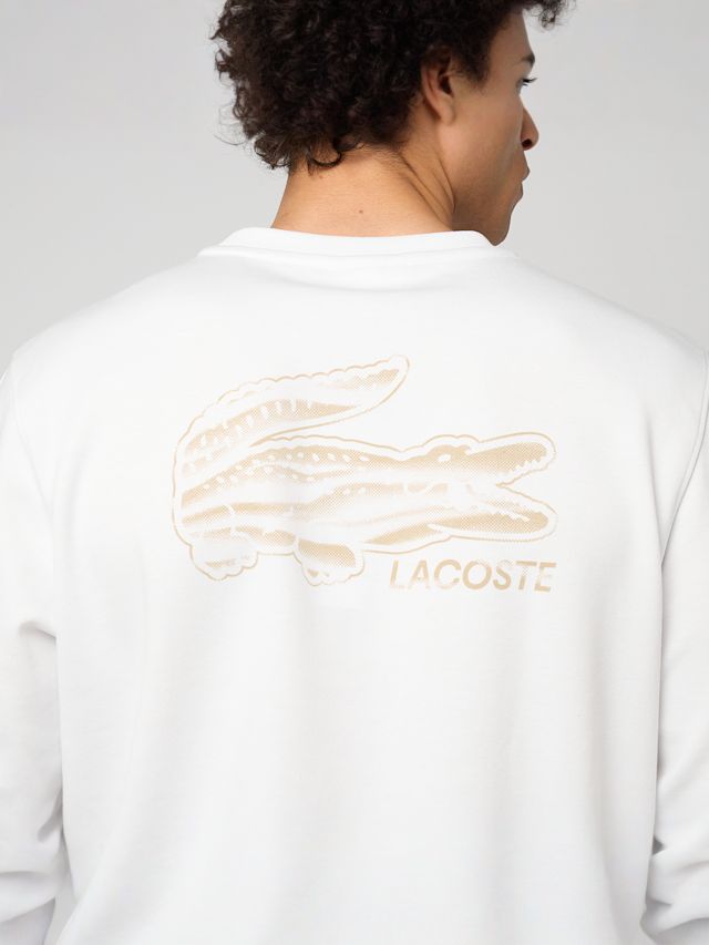 Lacoste, SWEATSHIRT black, white, Image 4 of 5