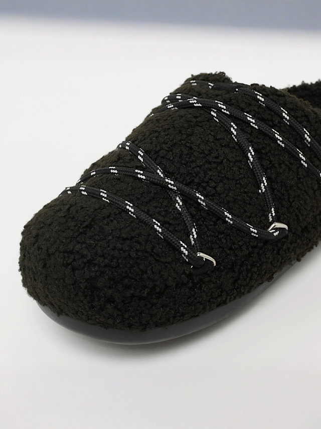Moon Boot, Teddy Slipper, black, Image 6 of 7