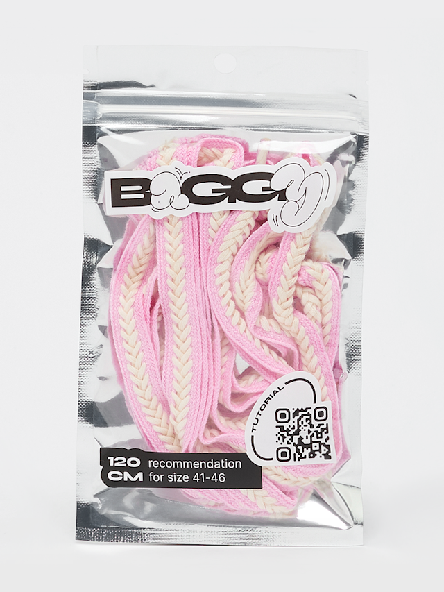BAGGY, Braid Cord Laces 120cm, beige, Image 1 of 2