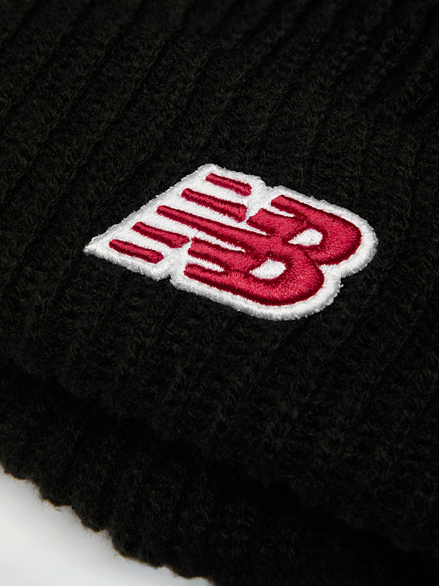 New Balance, '47 Cuff Knit Solid Warf Patch, black, Image 3 of 3